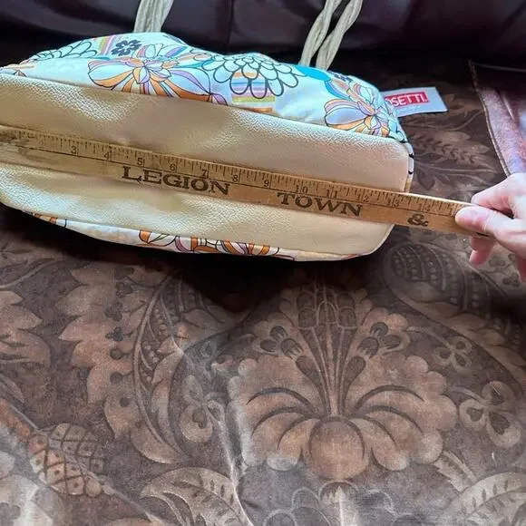 Rosetti Vegan Purse twist handle shoulder bag floral flower - Picture 7 of 16